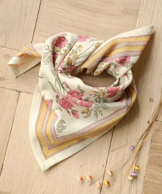 Petit foulard Colette Pivoine