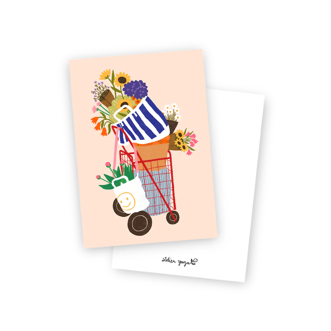 Carte postale Marché aux fleurs 🍋