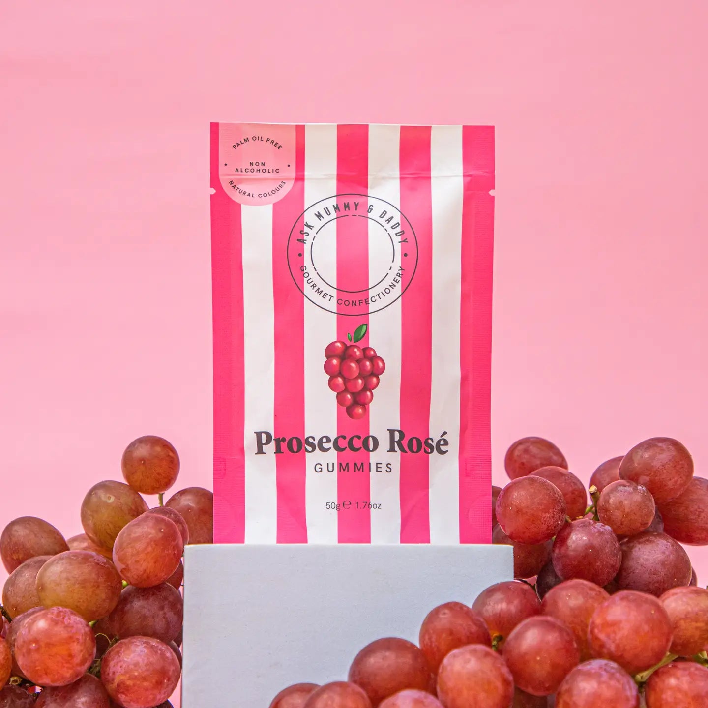 Bonbons gélifiés rose prosecco