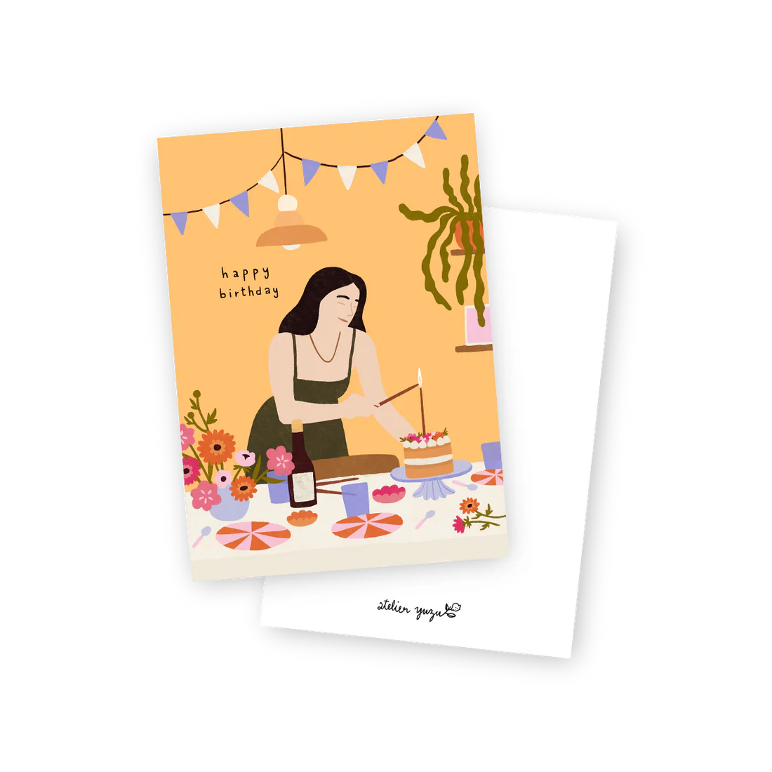 Carte postale Happy birthday 🍋
