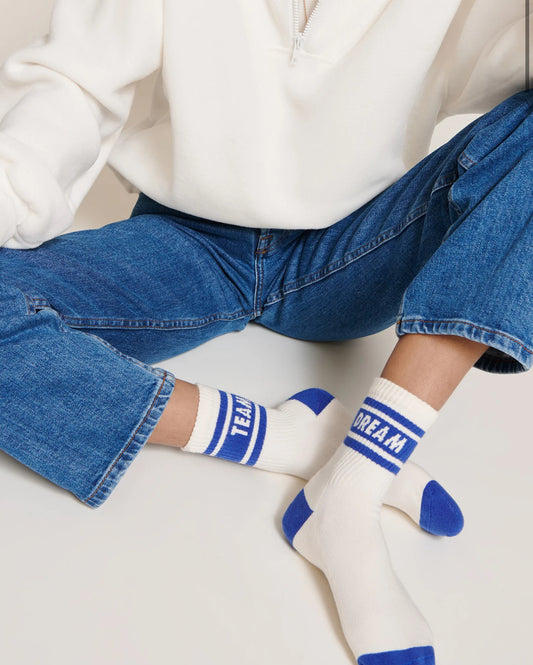 LES CHAUSSETTES DREAM TEAM - CRÈME - TAILLE 36/42