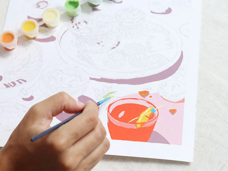 COFFRET PEINTURE AU NUMÉRO - PETIT PINCEAU - SUMMER DREAMS PAR SUN LEE