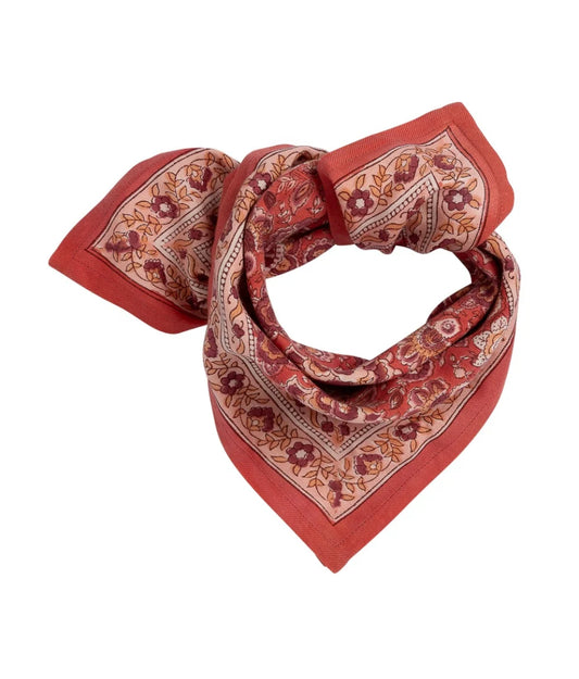 Petit foulard Garda Framboise - BINDI ATELIER