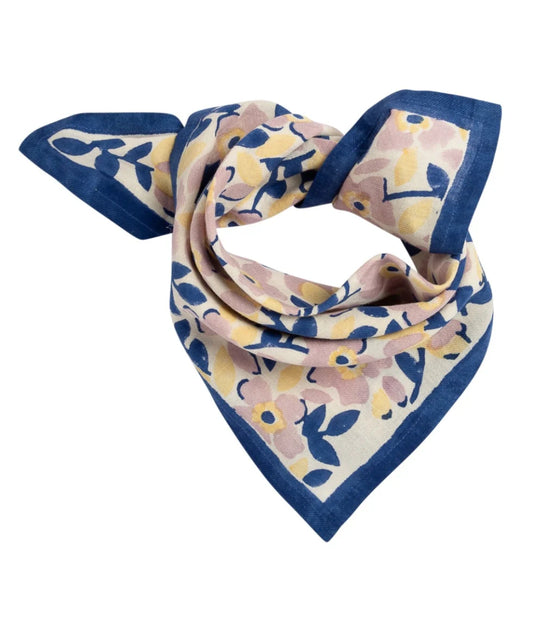 Petit foulard Amelia blue - BINDI ATELIER