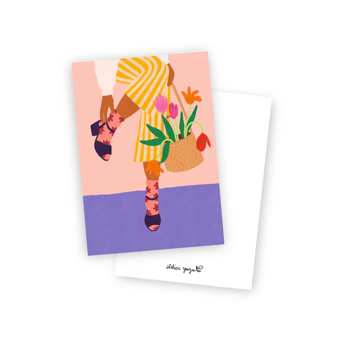 Carte postale Tulipes 🍋