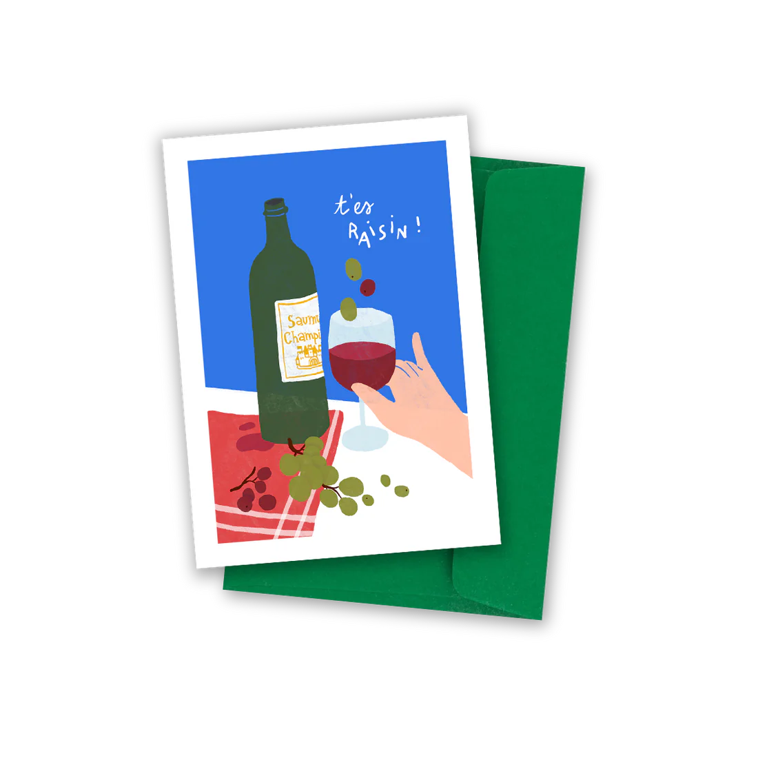 Carte postale Tâes raisin đ