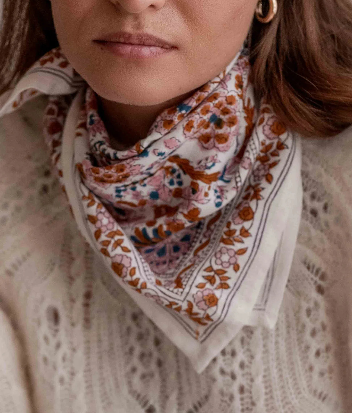 Petit foulard Kiala Bloom - BINDI ATELIER