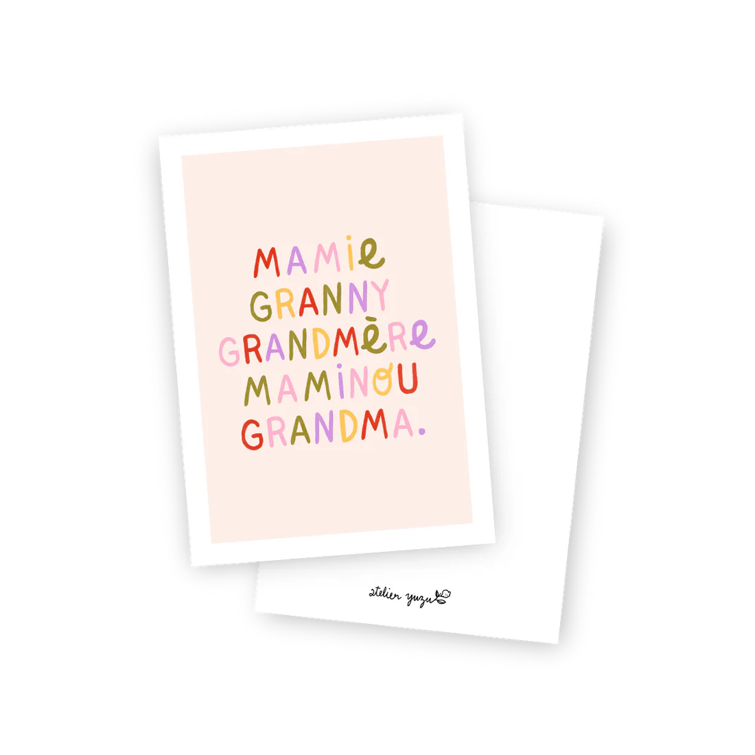 Carte postale Mamie 🍋