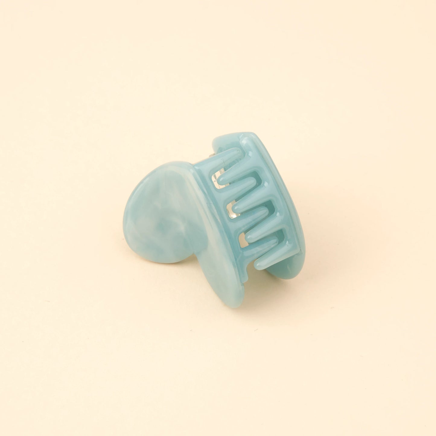 Pince à cheveux mini Cœur Bleu