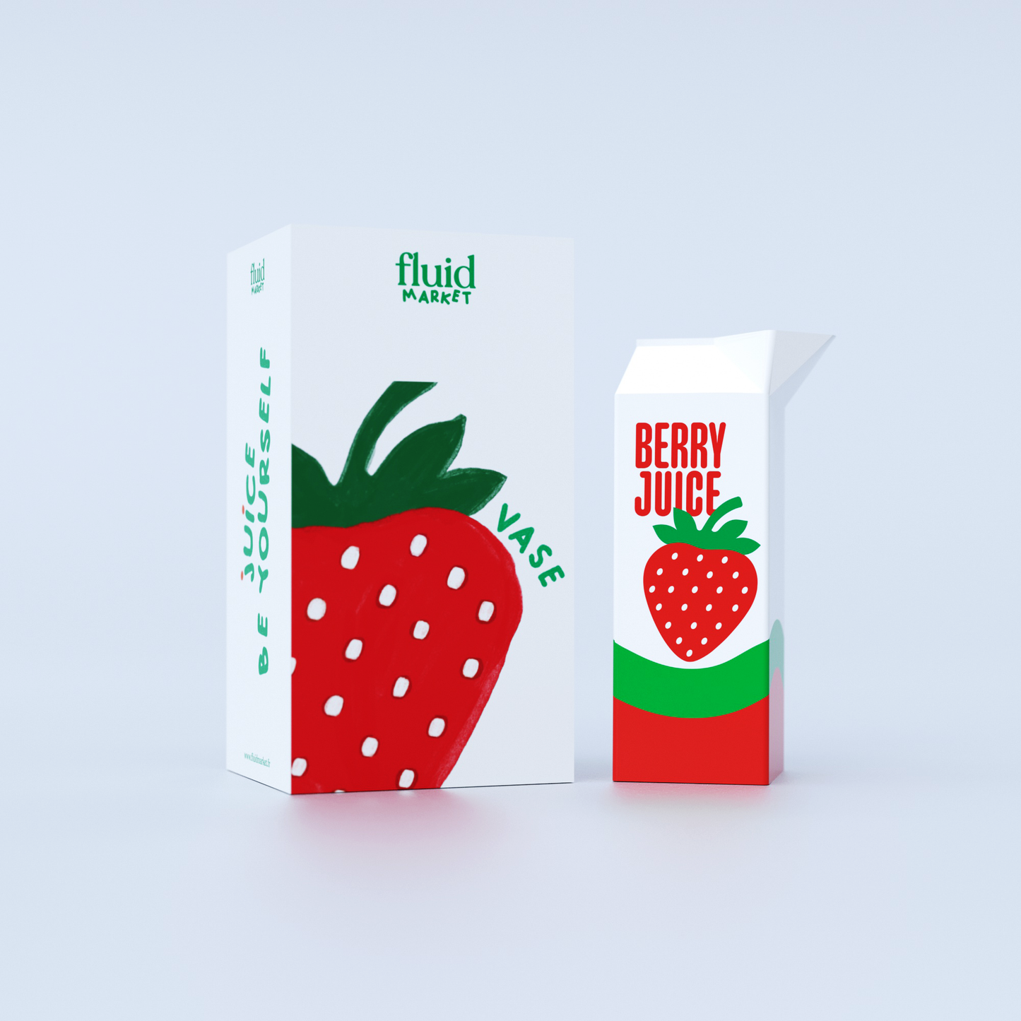 Vase céramique, Jus de fraise