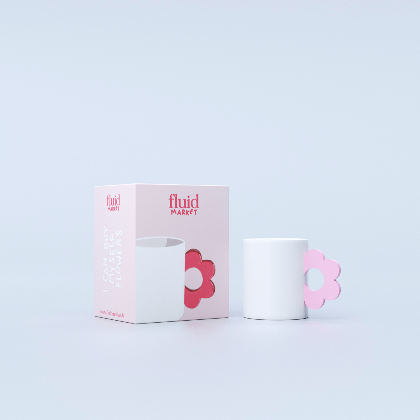 Mug Fleur rose