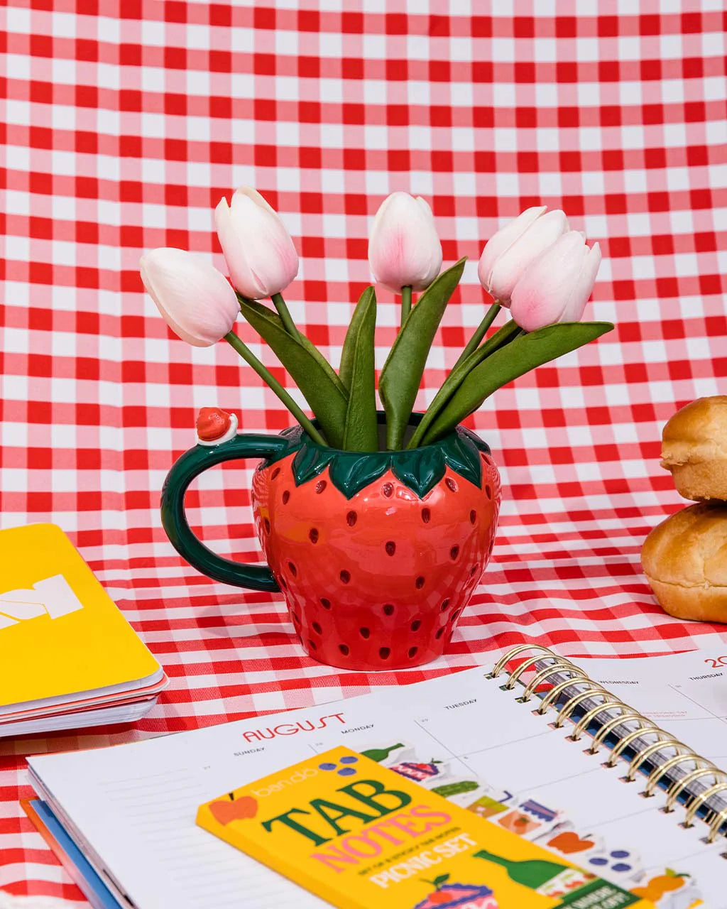 Tasse céramique, Fraise