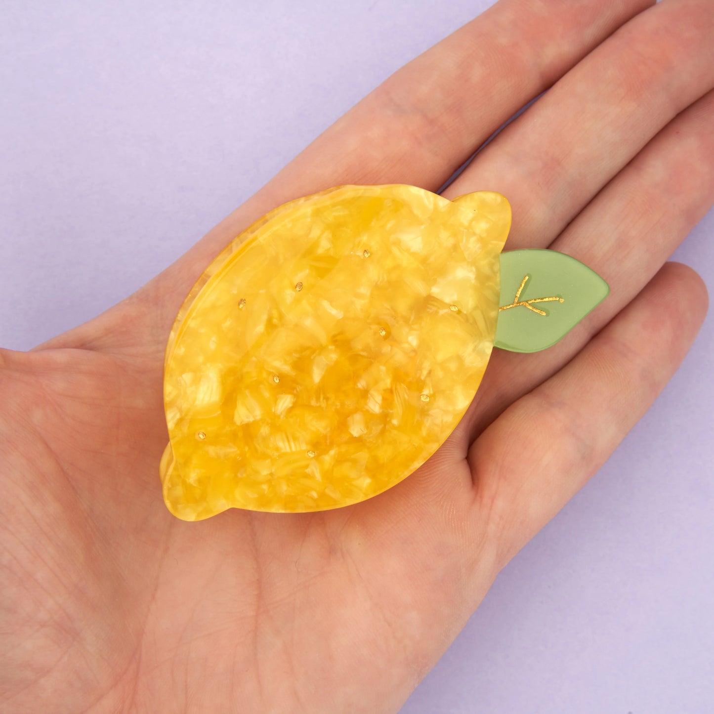 PINCE À CHEVEUX CITRON