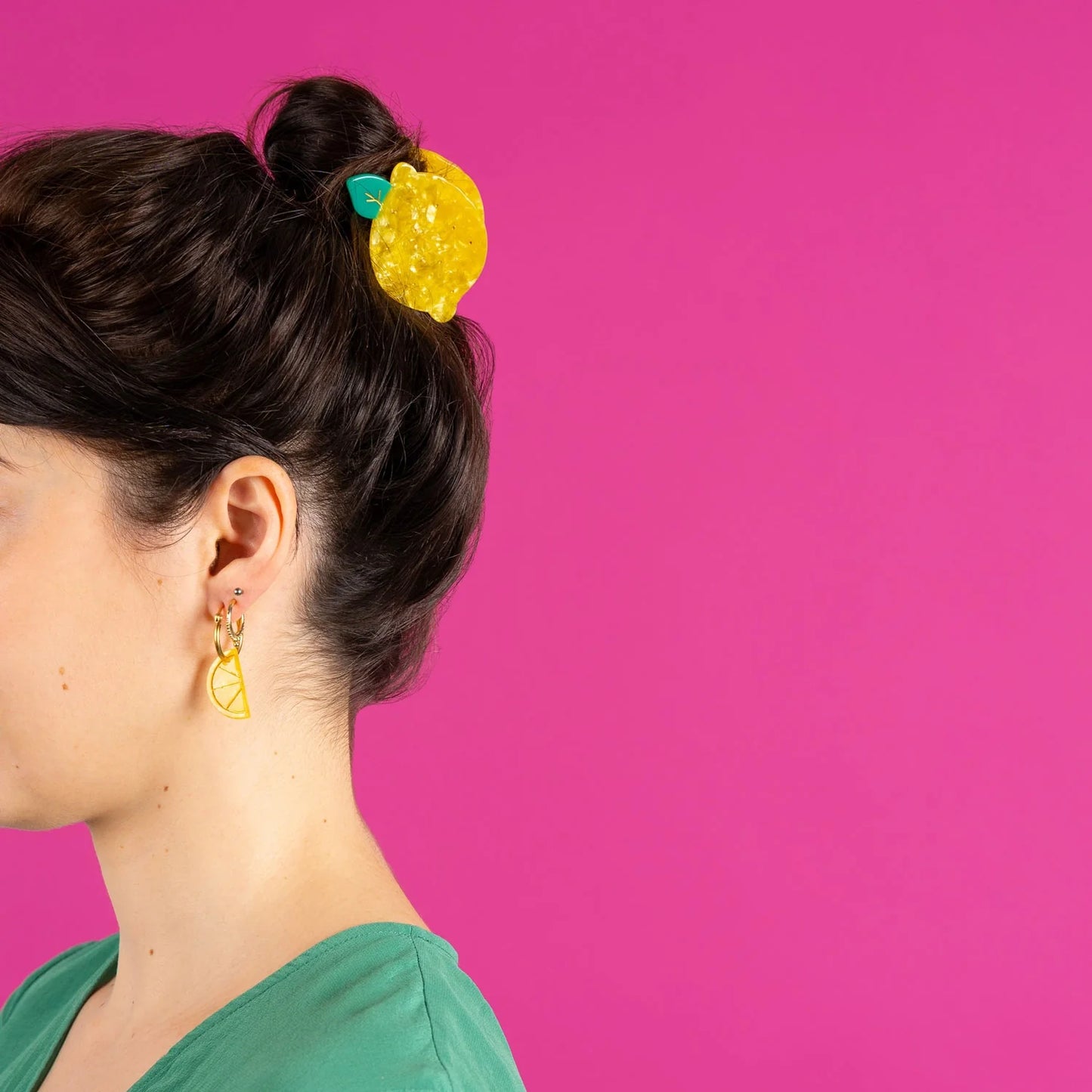PINCE À CHEVEUX CITRON