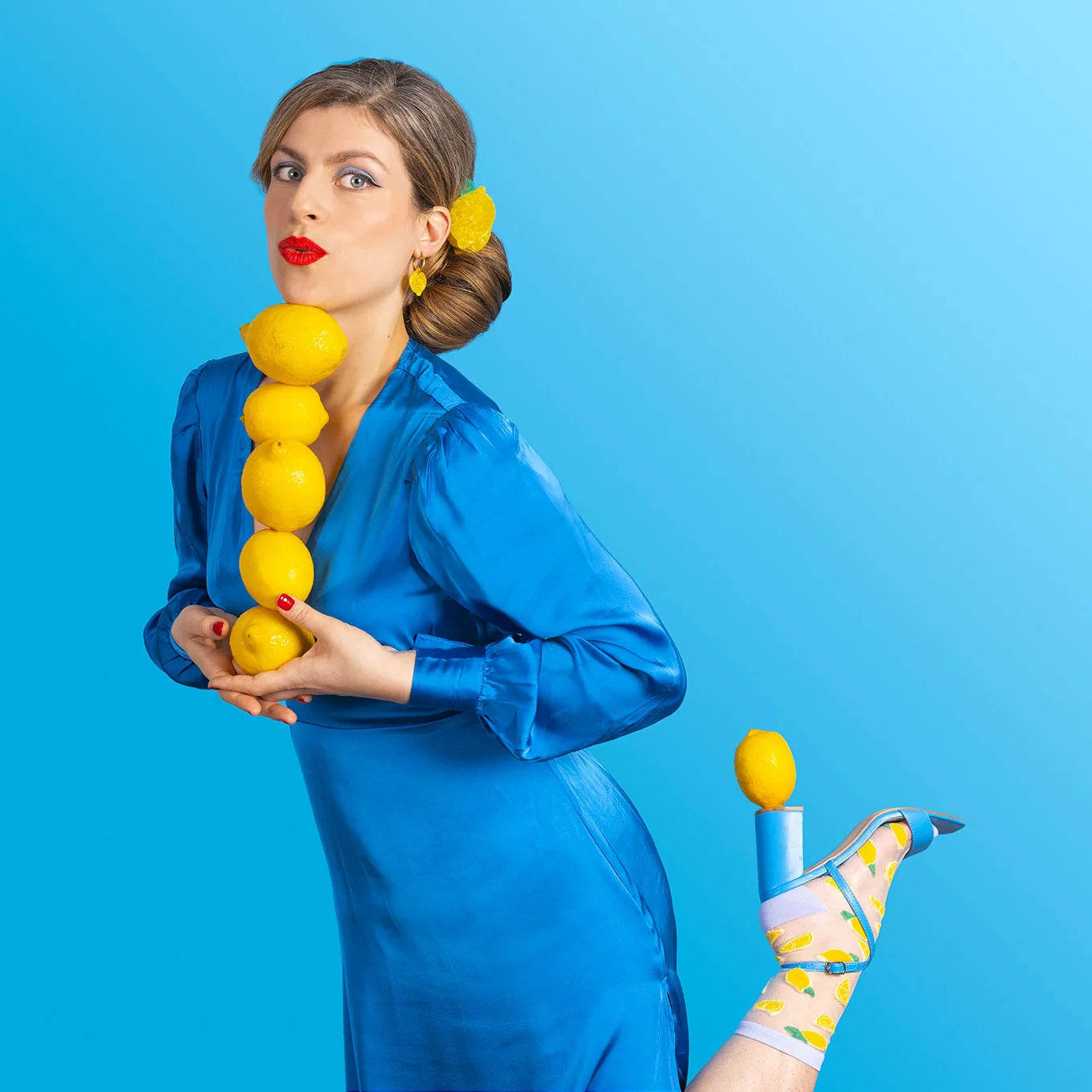PINCE À CHEVEUX CITRON