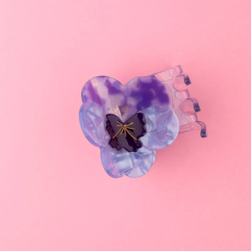 PINCE À CHEVEUX PENSÉE MAUVE