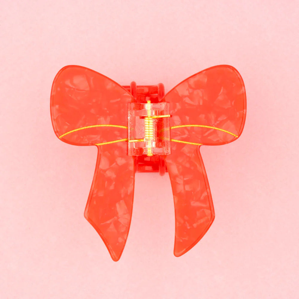 PINCE À CHEVEUX NOEUD ROUGE
