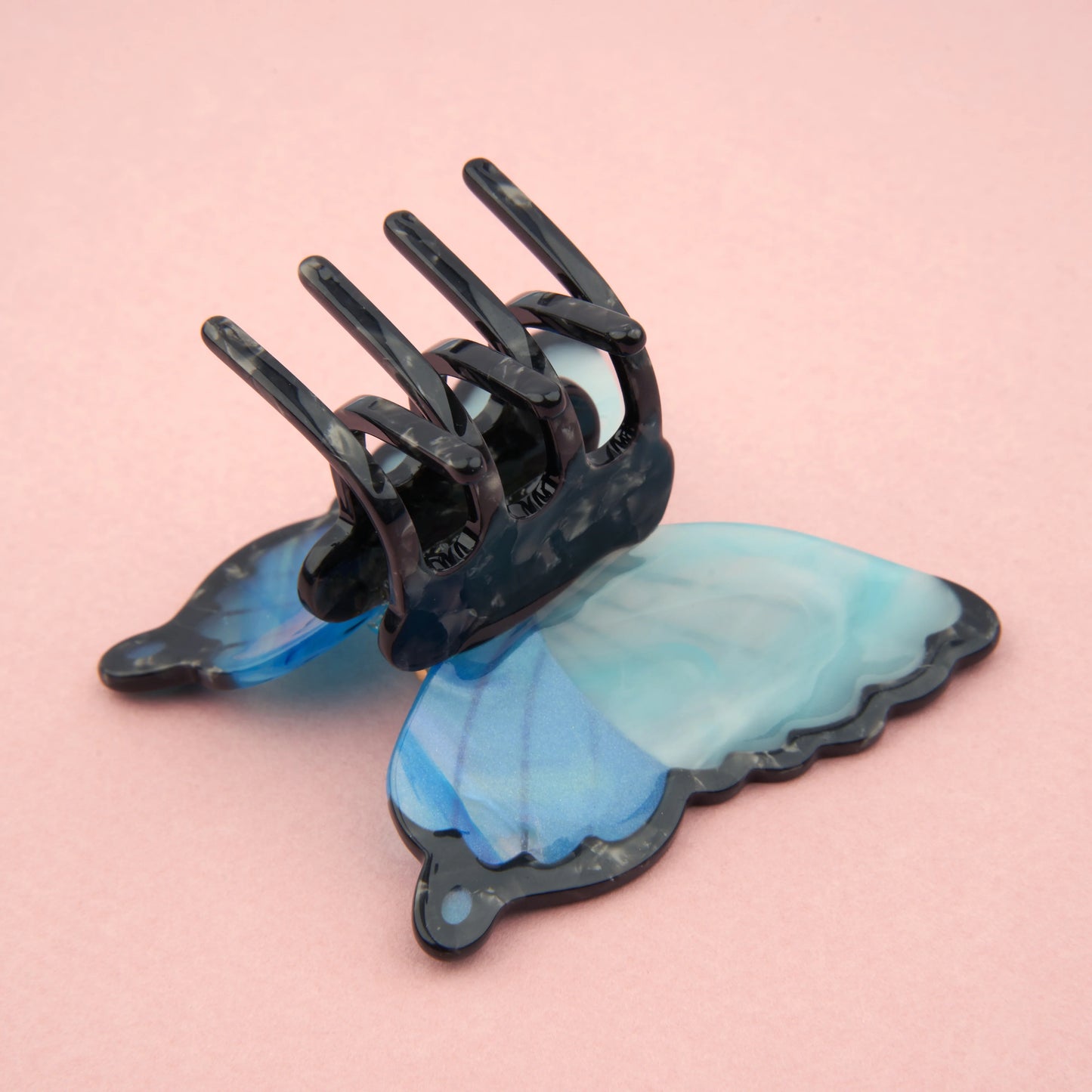 PINCE À CHEVEUX PAPILLON BLEU