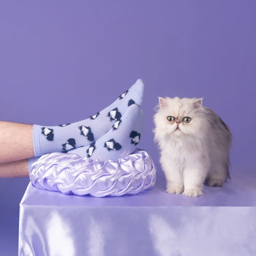CHAUSSETTES CHAT NOIR & BLANC