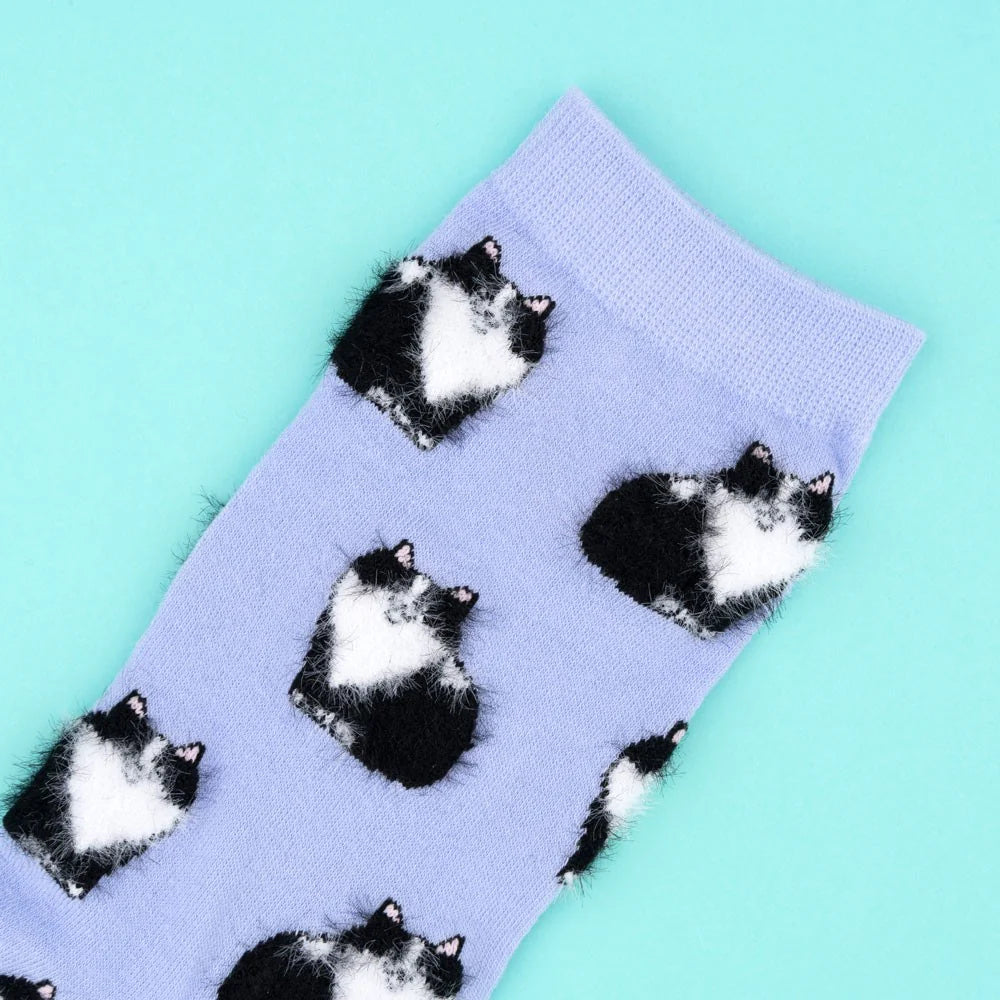 CHAUSSETTES CHAT NOIR & BLANC