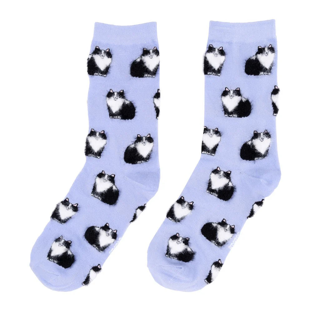 CHAUSSETTES CHAT NOIR & BLANC