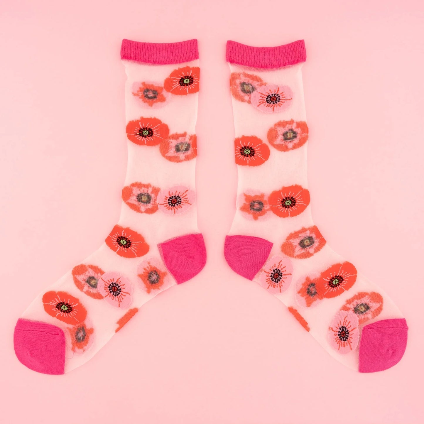 CHAUSSETTES TRANSPARENTES COQUELICOT