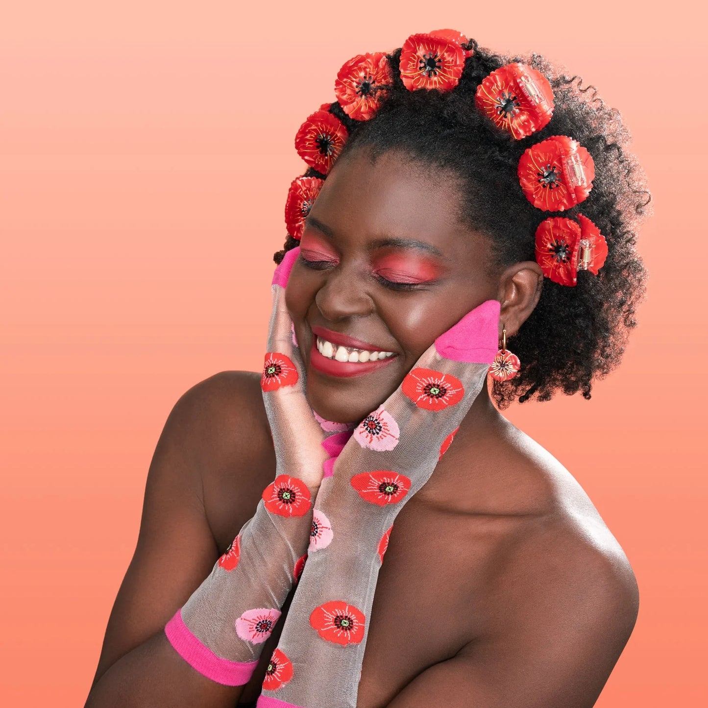 CHAUSSETTES TRANSPARENTES COQUELICOT