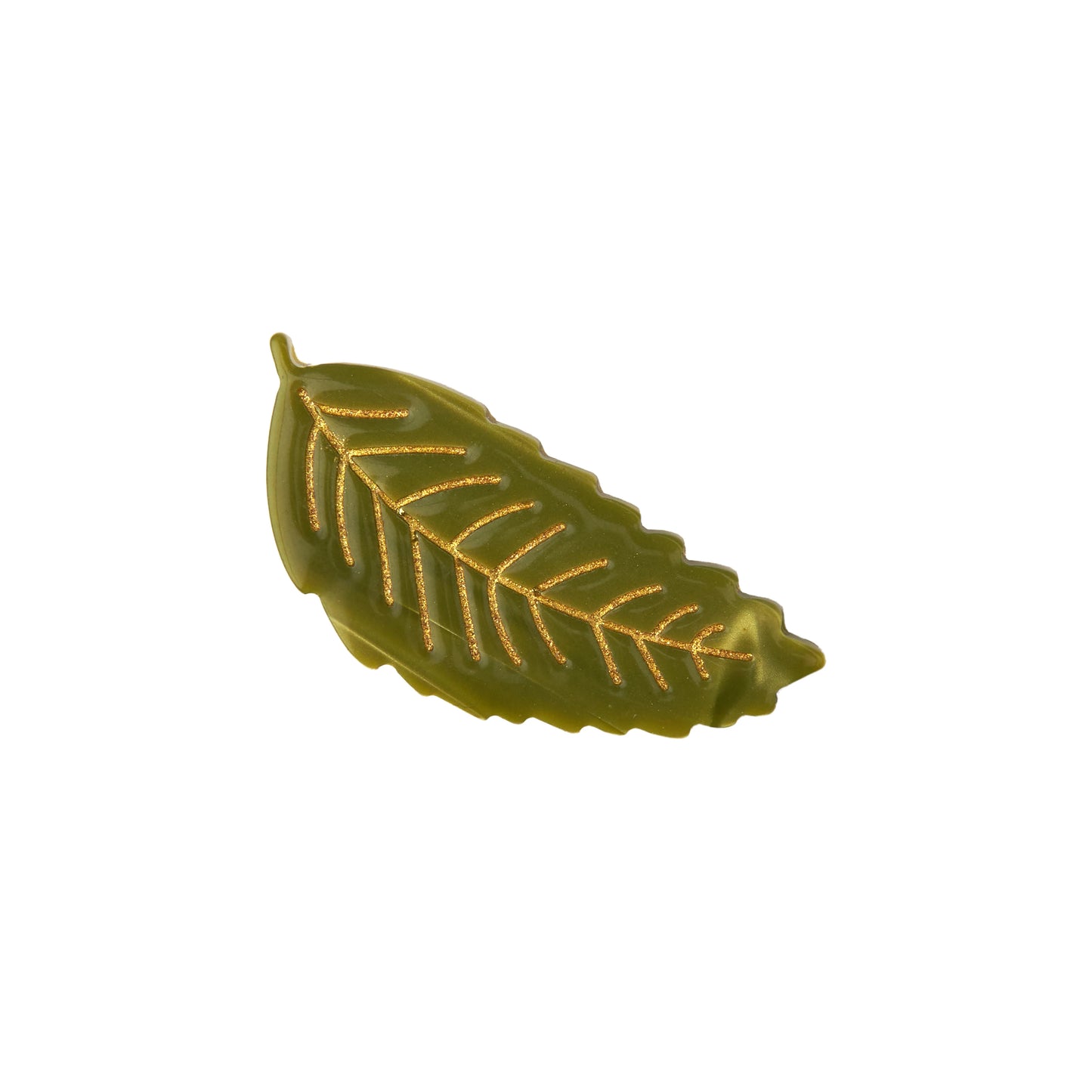 BARRETTE FEUILLE DE CHÂTAIGNIER