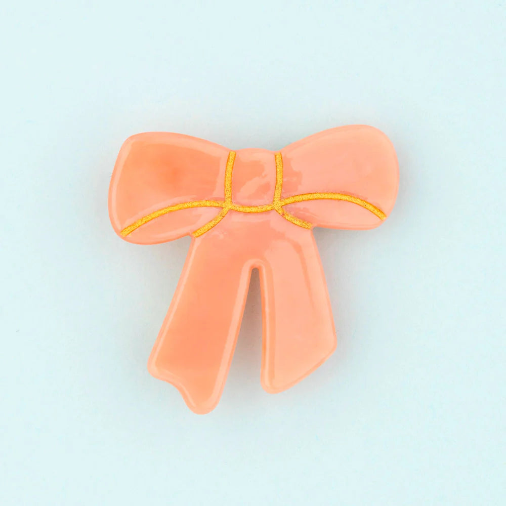 BARRETTE NOEUD ROSE