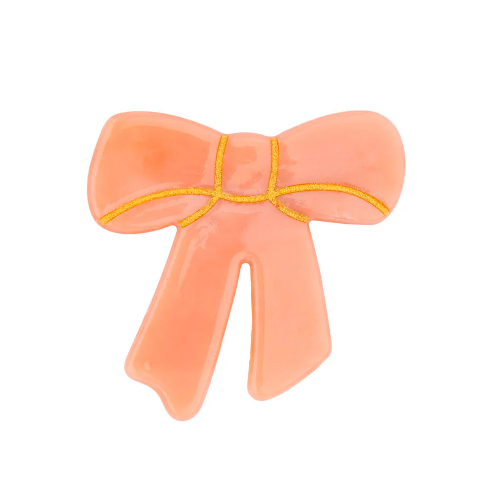 BARRETTE NOEUD ROSE