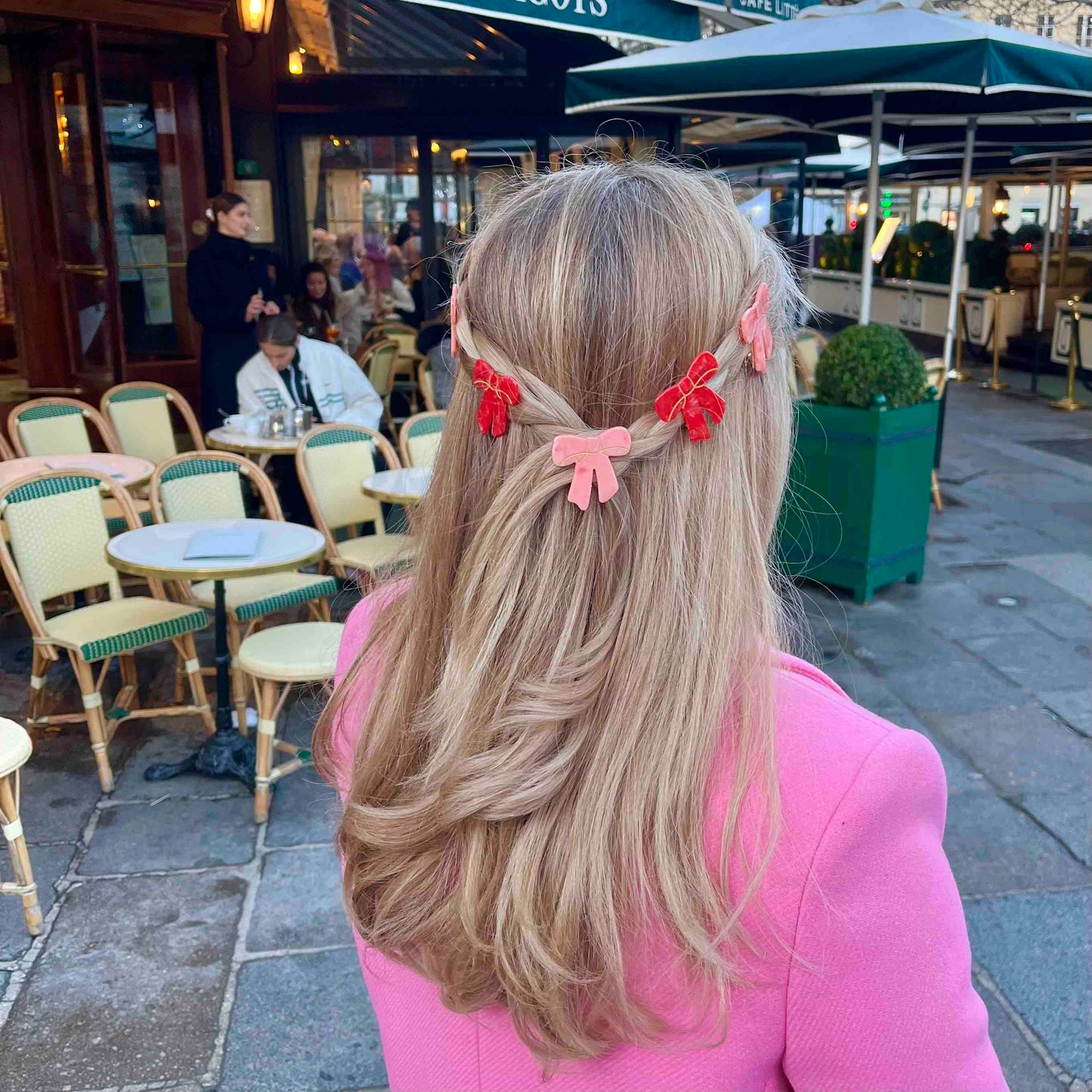 BARRETTE NOEUD ROUGE