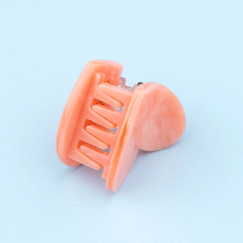 MINI PINCE À CHEVEUX COEUR ROSE