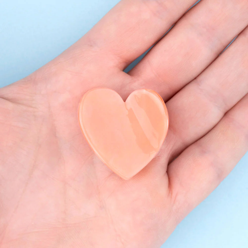 MINI PINCE À CHEVEUX COEUR ROSE