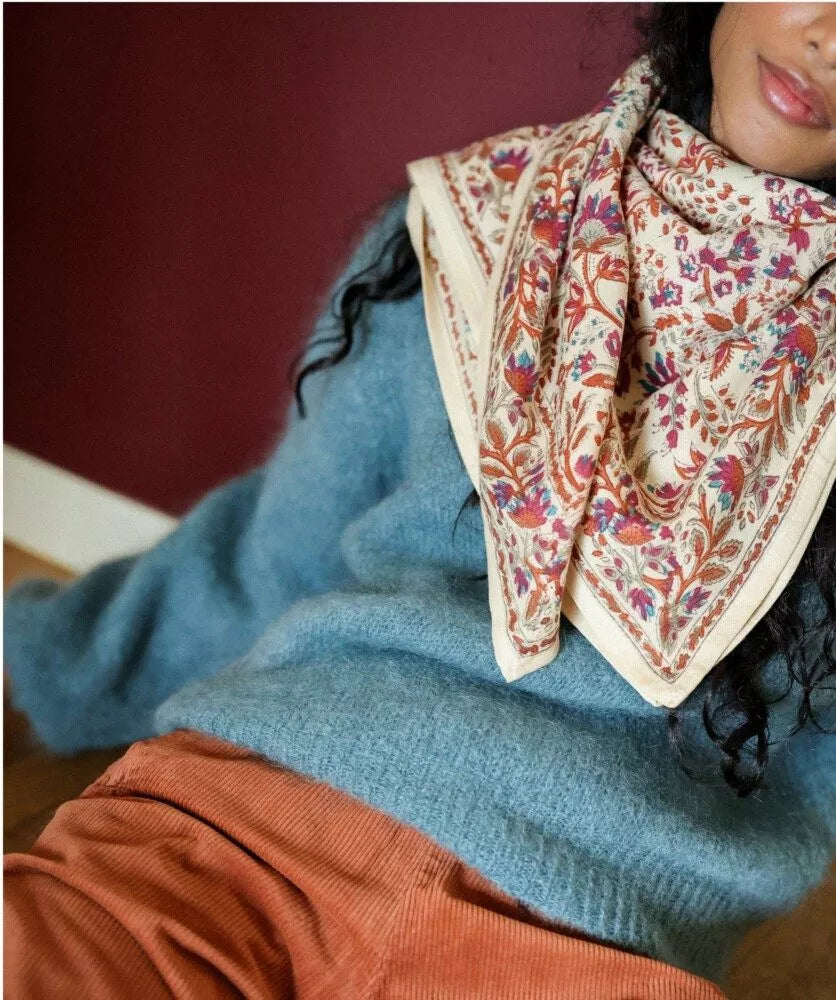 FOULARD GRAND FORMAT Rhapsody Améthyste