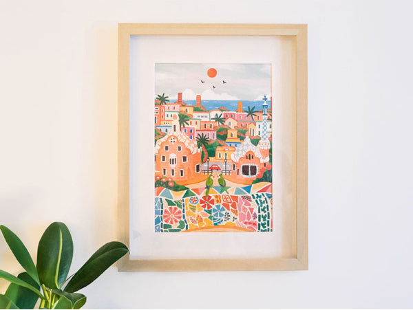 COFFRET PEINTURE AU NUMÉRO - PETIT PINCEAU - BARCELONA PAR DAZLSTUDIO