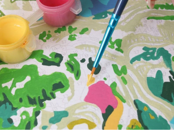 COFFRET PEINTURE AU NUMÉRO - PETIT PINCEAU - LES GORGES DU VERDON PAR NOLWENN STUDIO