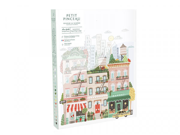 COFFRET PEINTURE AU NUMÉRO - PETIT PINCEAU - NEW YORK PAR HOGLET AND CO