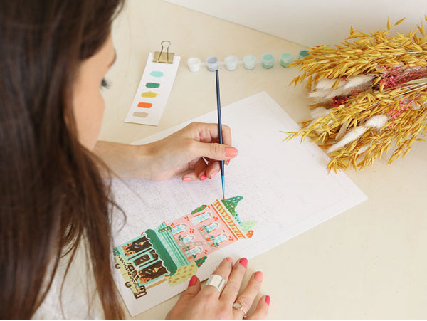 Coffret peinture au numéro - NEW YORK PAR HOGLET AND CO
