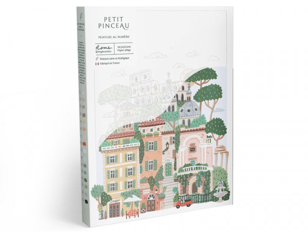 COFFRET PEINTURE AU NUMÉRO - PETIT PINCEAU - ROME PAR HOGLET AND CO