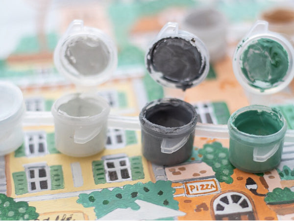 COFFRET PEINTURE AU NUMÉRO - PETIT PINCEAU - ROME PAR HOGLET AND CO