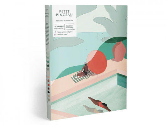 COFFRET PEINTURE AU NUMÉRO - PETIT PINCEAU - ST BARTHÉLEMY PAR LÉA MORICHON