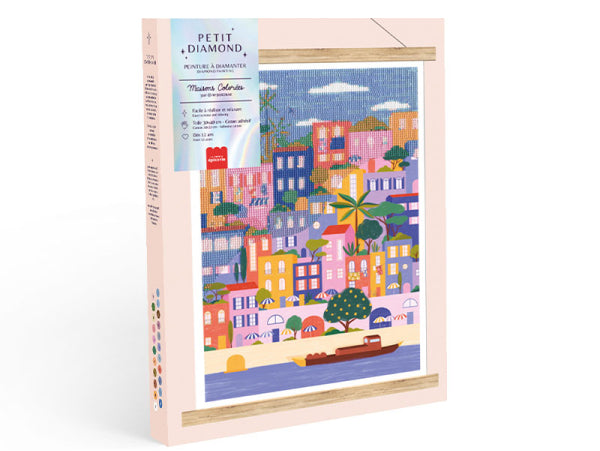 COFFRET PETIT DIAMOND - DIAMOND PAINTING MAISONS COLORÉES PAR CORALIE FAU