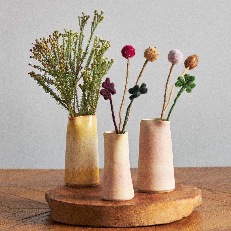 Fleur Pompon Marron