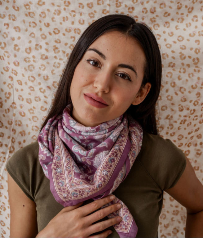 GRAND FOULARD INDIEN - MATIRA SUREAU
