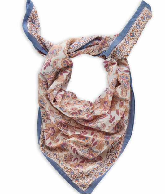 GRAND FOULARD INDIEN - MATIRA VANILLE