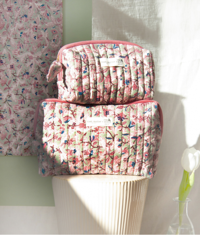 GRANDE TROUSSE DE TOILETTE FOREST VERDE – MUSÉE DE LA TOILE DE JOUY X BINDI ATELIER