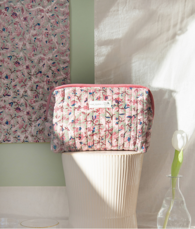 GRANDE TROUSSE DE TOILETTE FOREST VERDE – MUSÉE DE LA TOILE DE JOUY X BINDI ATELIER