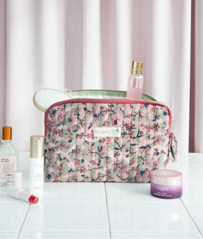 GRANDE TROUSSE DE TOILETTE FOREST VERDE – MUSÉE DE LA TOILE DE JOUY X BINDI ATELIER