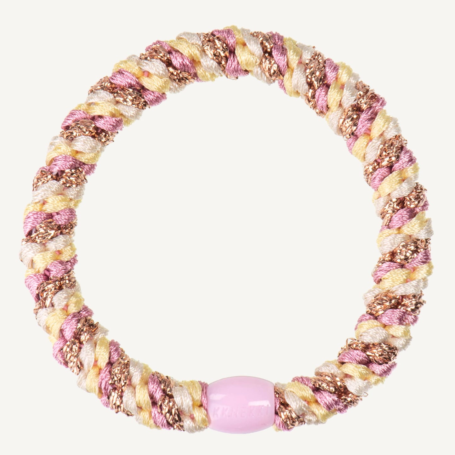 Chouchou élastique JAUNE GLITTER