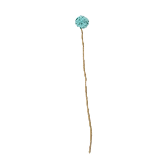 Fleur Pompon bleu